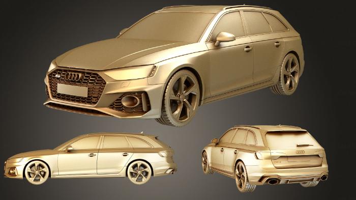 نموذج ثلاثي الأبعاد لآلة CNC السيارات والنقل أودي RS4 أفانت 2020